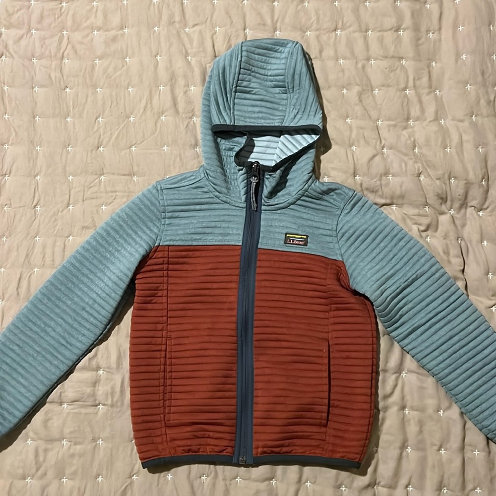 Little Kids' Airlight Full-Zip Hoodie, Colorblock size Medium 5-6